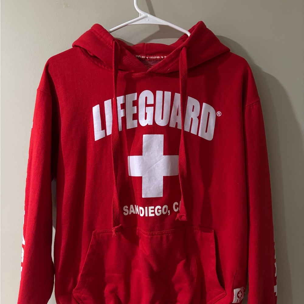 Red Lifeguard Hoodie